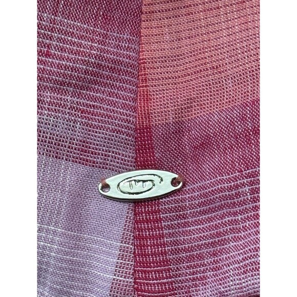 True Meaning Y2K Cropped Blazer Pink Plaid Rhinestone Button Top NWT M 10 Retro - Picture 8 of 10